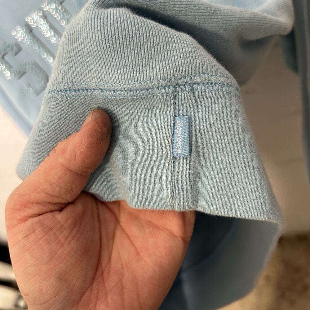 Supreme Higher Learning Gems Hoodie “Blue” SS20 - Picture 10 of 12